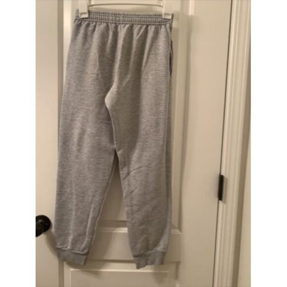 Hanes Boys Jogger Pants Elastic Waist Pockets Size L 10-12 Gray - Picture 10 of 12